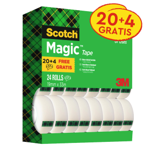 3M SCOTCH 810 MAGIC NASTRO ADESIVO 19MMx3M CONF. 24 Pz.